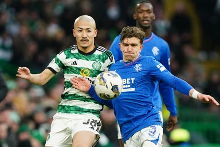 Ridvan Yilmaz during Celtic v Rangers game